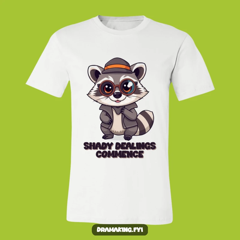 Funny Raccoon Detective Tee: Clandestine Cool, Excellent Funny Gift