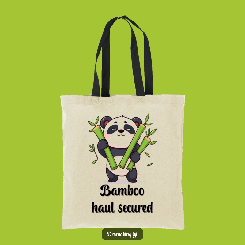 Funny Panda Juggling Tote Bag - Carry Your Bamboo Bounty Gift!
