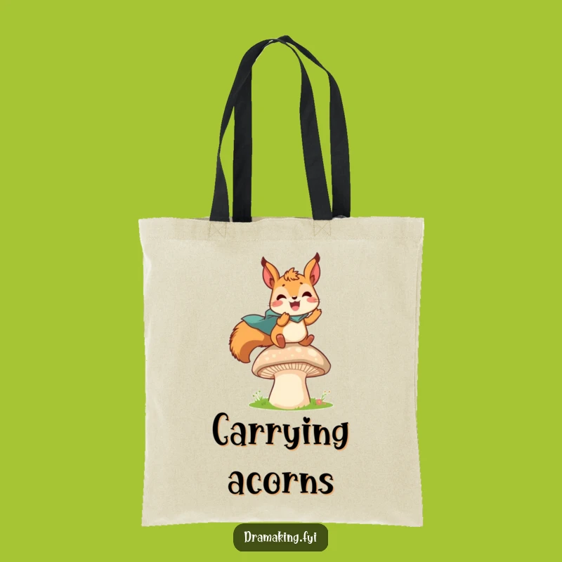 Funny Hero Squirrel Tote: Carry Your Adventures with Style