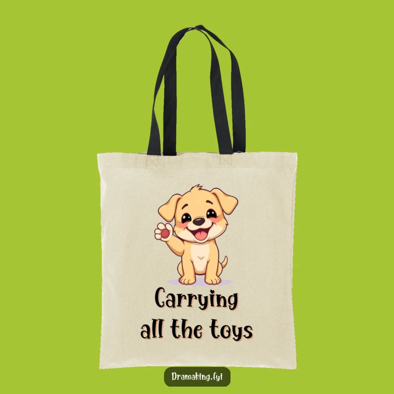 Funny Puppy Pose Tote Bag: Adorable & Humorous Canine Accessory Gift