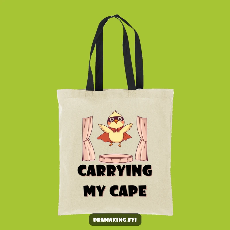 Funny Hero Bird Tote Bag: Dramatic & Humorous Avian Accessory Gift
