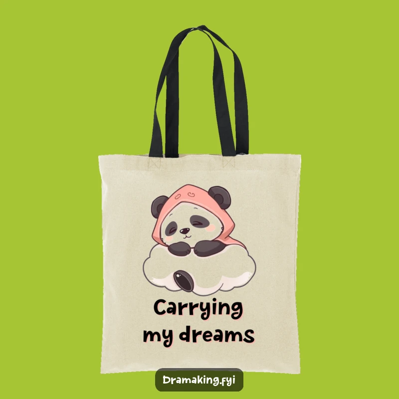 Funny Panda Cloud Tote Bag: Chic & Hilarious Carryall, Perfect Funny Gift!