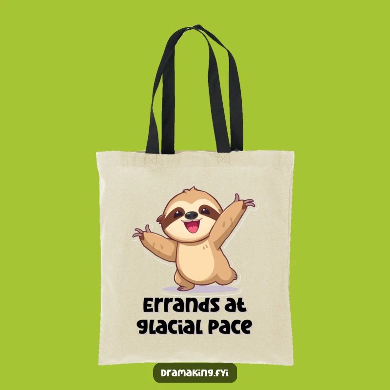Funny Sloth Tote Bag: Exaggerated Pose, Slow Delight, Stylish & Hilarious